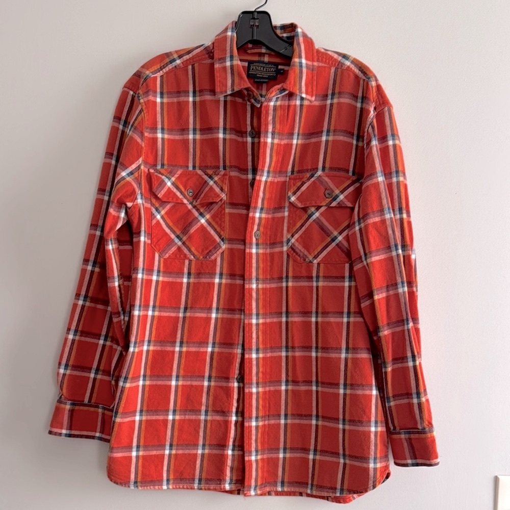 Pendleton Burnside Casual Button Down 100% Cotton Flannel Shirt